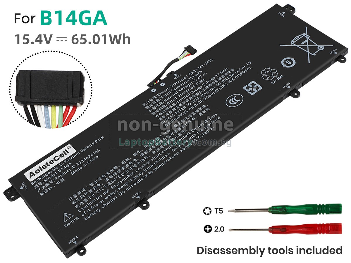 replacement TongfangPC B14GA battery