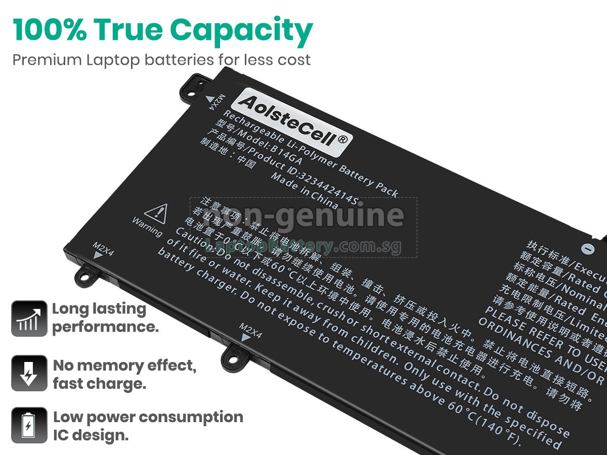 replacement TongfangPC B14GA battery