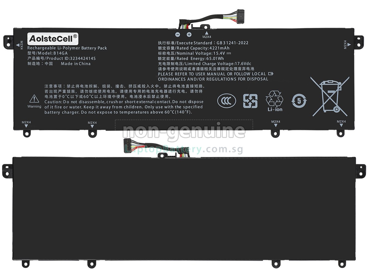 replacement TongfangPC B14GA battery