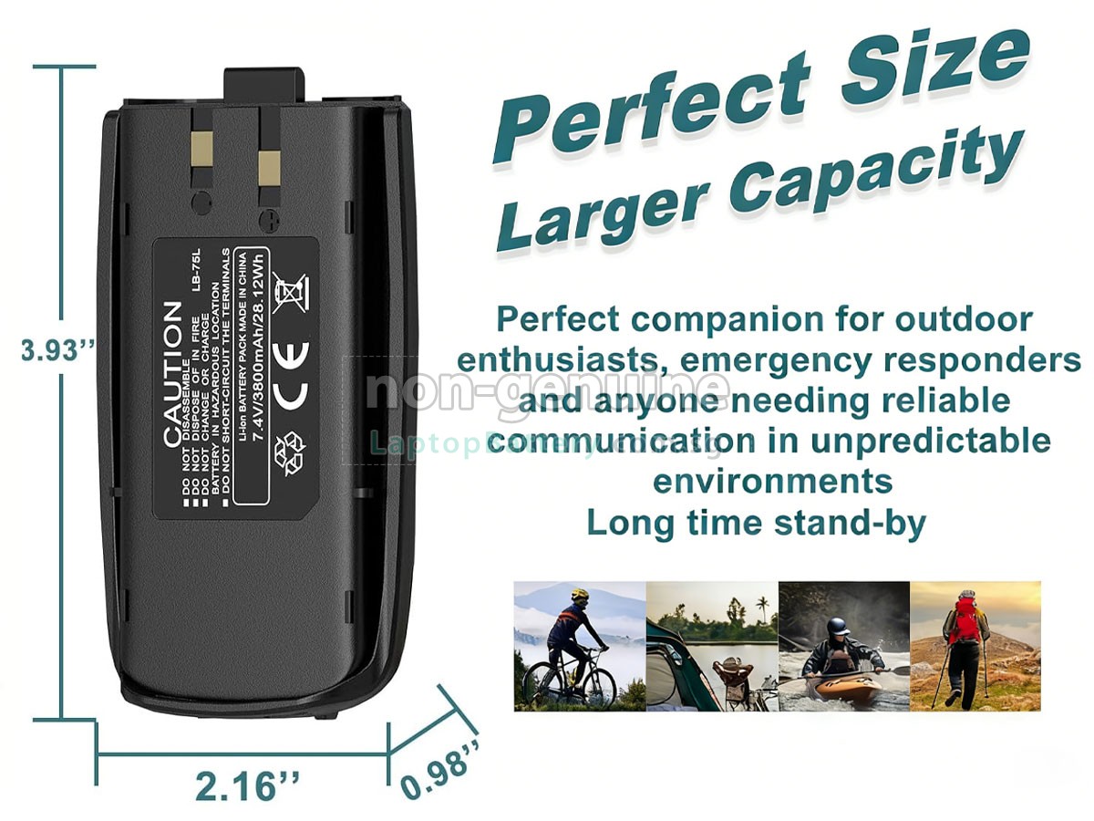 replacement TYT LB-75L battery
