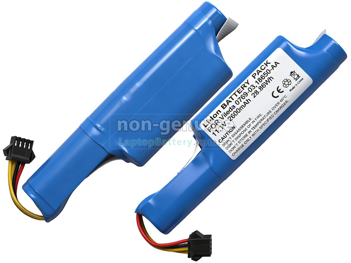 replacement Vileda 18650-AA battery