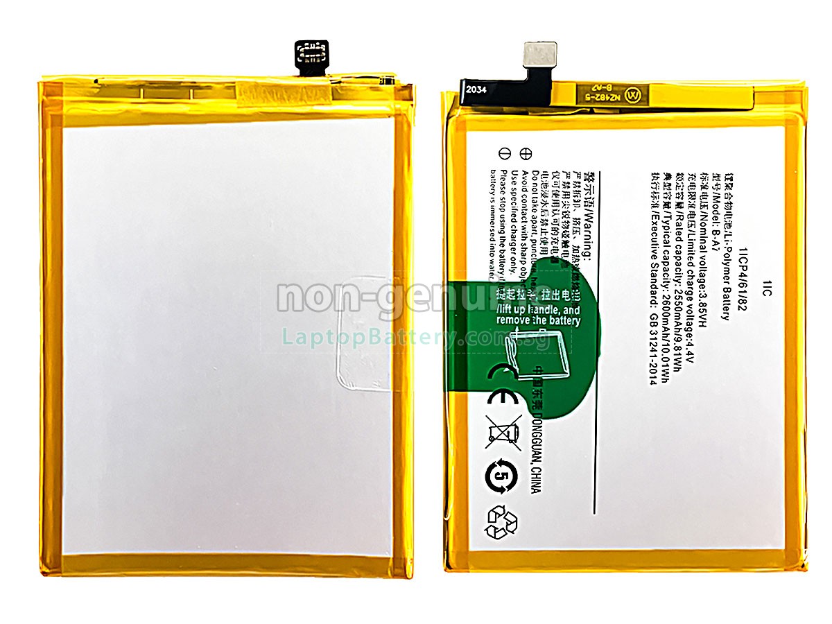 replacement Vivo B-A7 battery