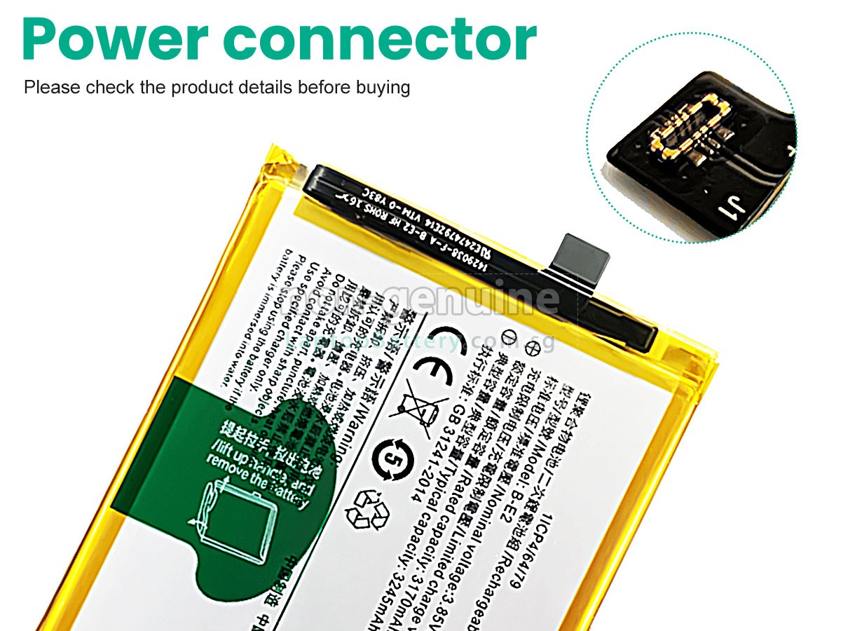 replacement Vivo B-E2 battery