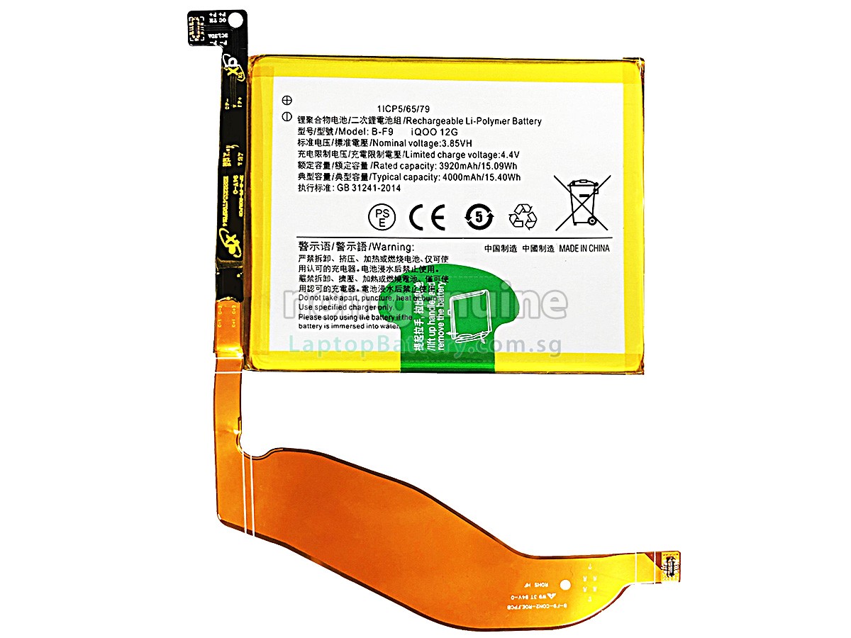 replacement Vivo B-F9 battery