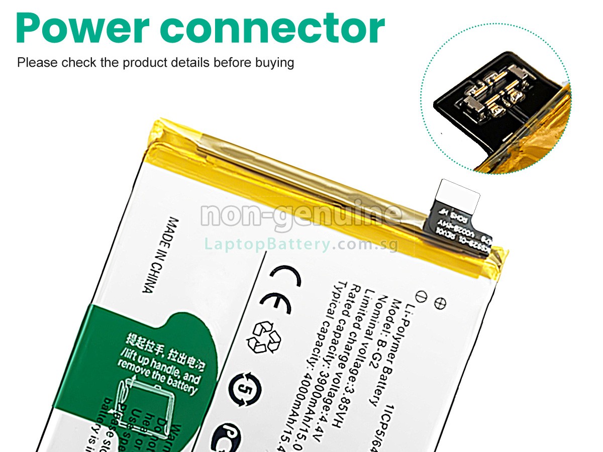 replacement Vivo B-G2 battery