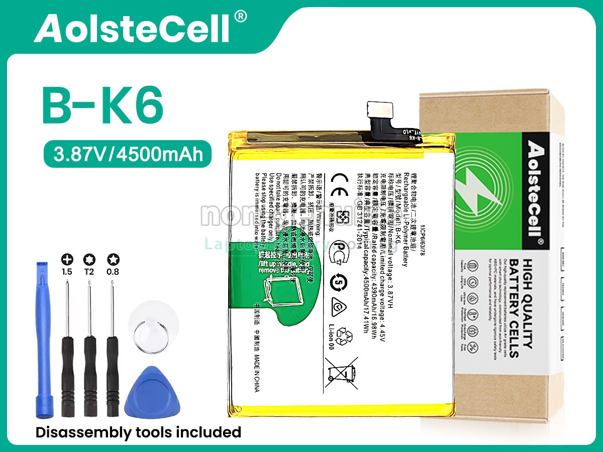 replacement Vivo B-K6 battery