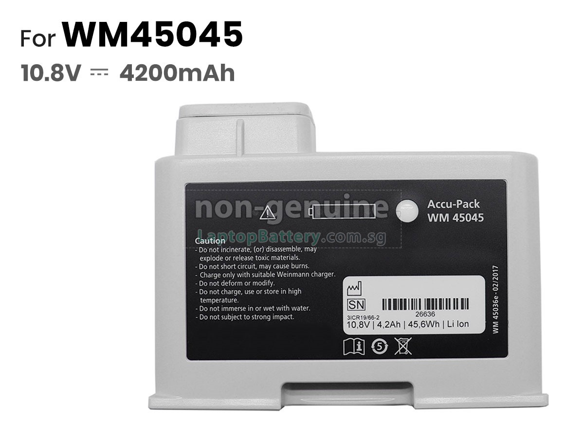 replacement Weinmann WM45045 battery
