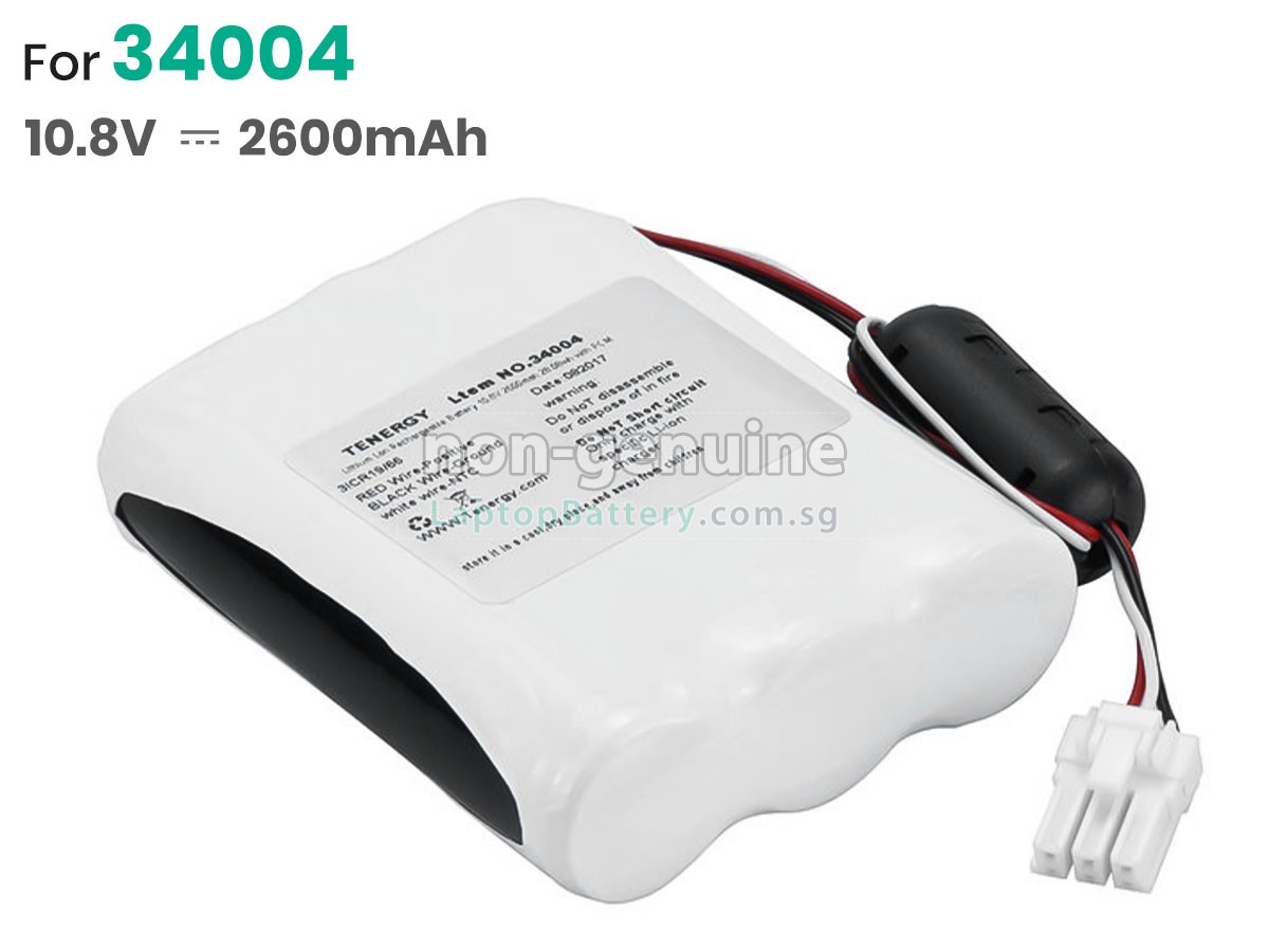 replacement Welch Allyn 34004 battery