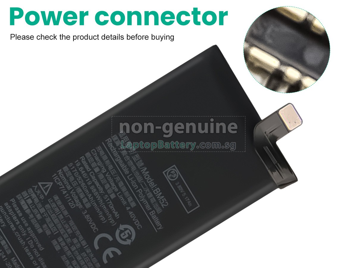 replacement XiaoMi BM52 battery