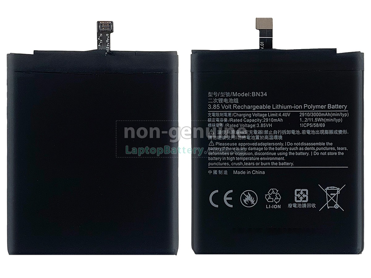 replacement XiaoMi BN34 battery