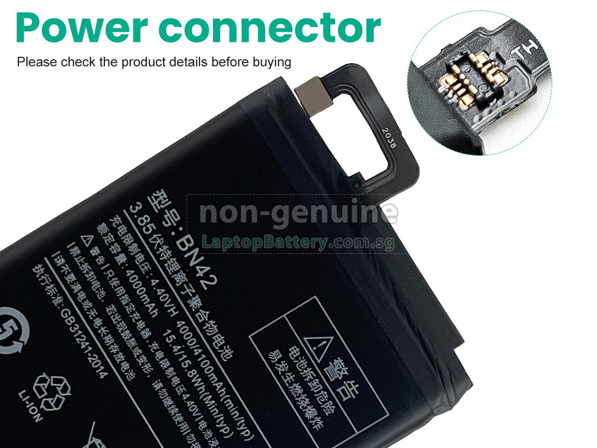 replacement XiaoMi BN42 battery