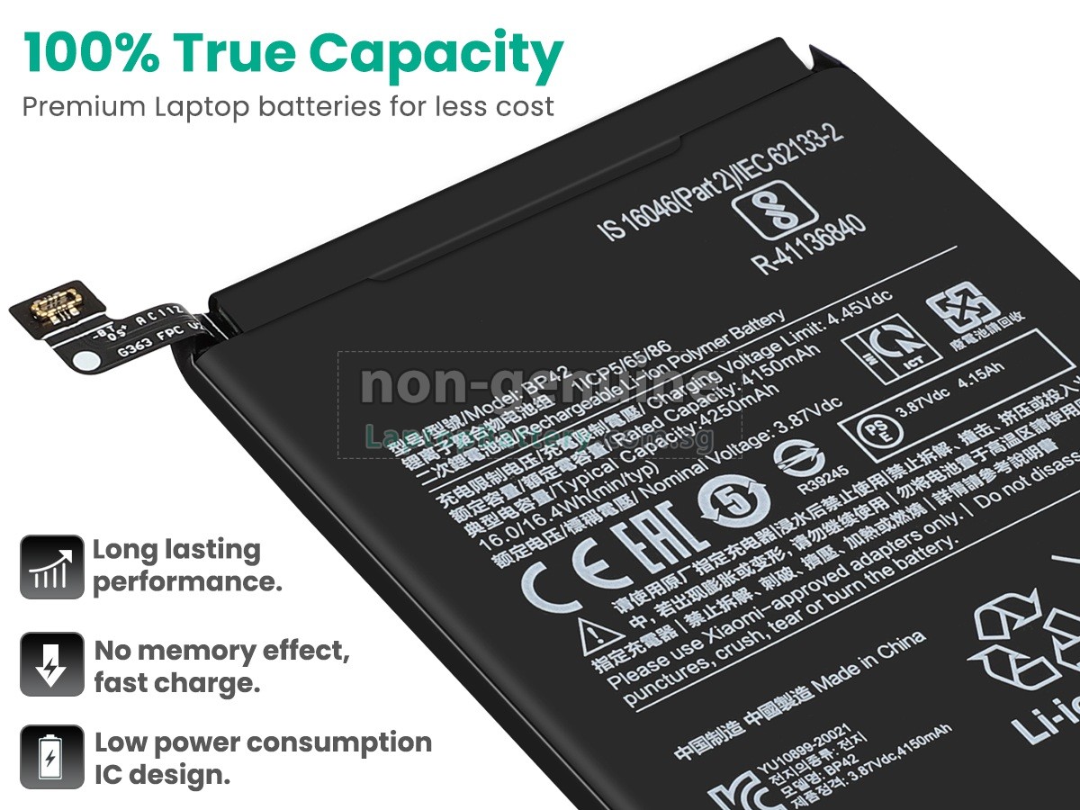 replacement XiaoMi M2101K9C battery