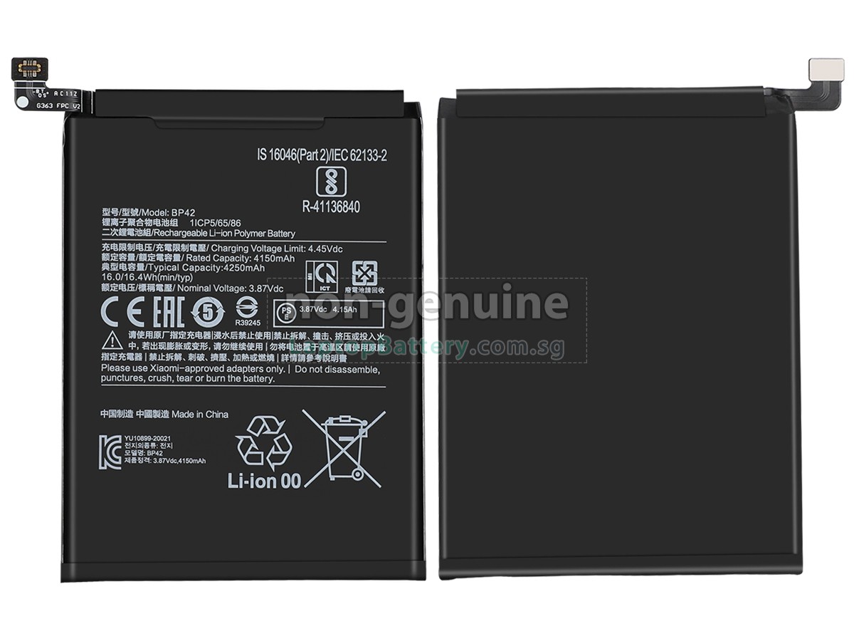 replacement XiaoMi M2101K9C battery