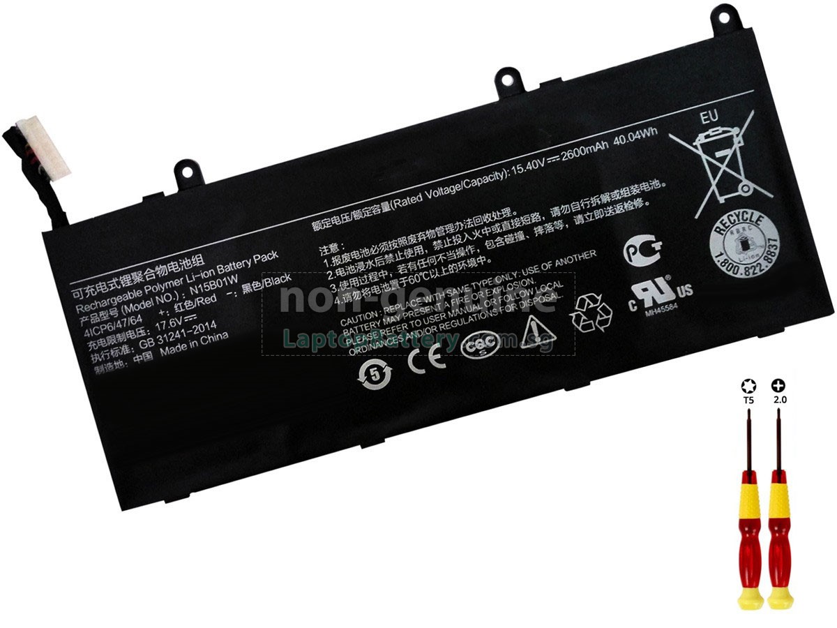 Battery for XiaoMi MI RUBY,replacement XiaoMi MI RUBY laptop battery