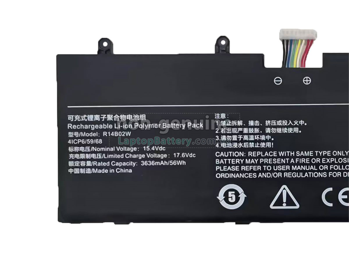 replacement XiaoMi REDMIBOOK PRO 14 XMA2006 battery