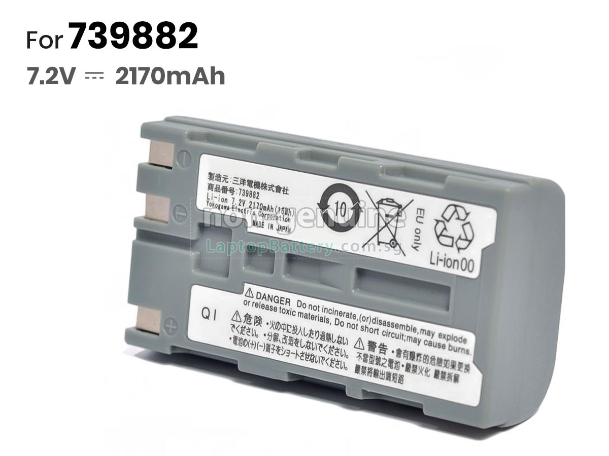 replacement Yokogawa 739882 battery