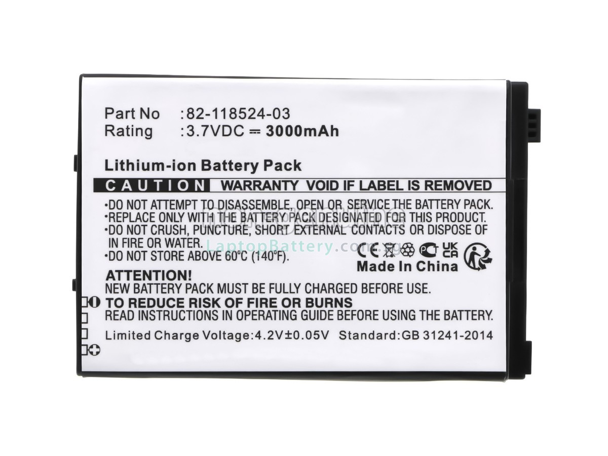 replacement Zebra 82-118524-03 battery