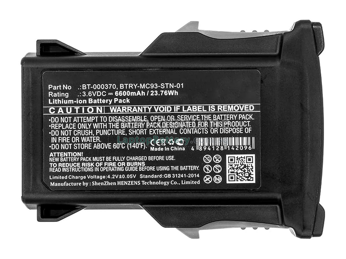 replacement Zebra BTRY-MC93-FRZ-01 battery