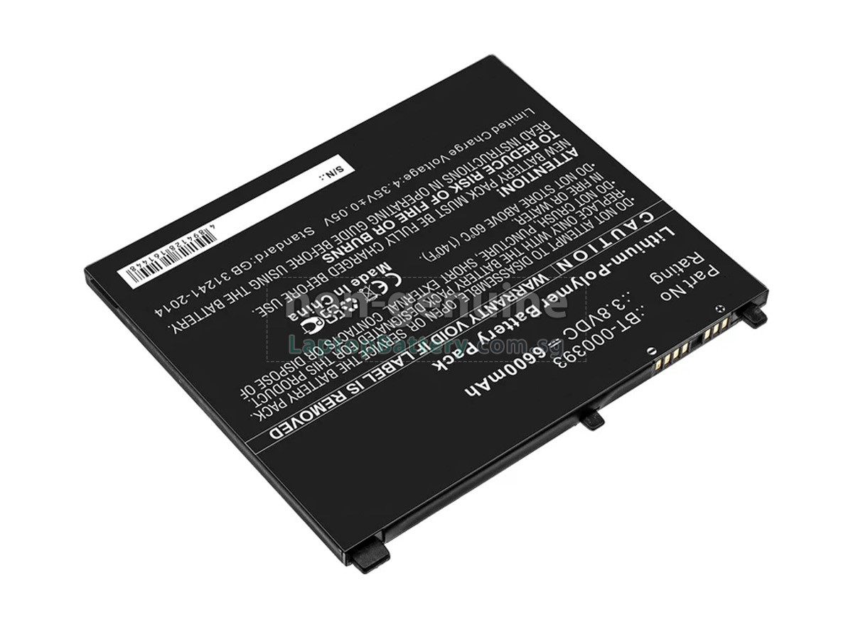 replacement Zebra BT-000393-00 battery