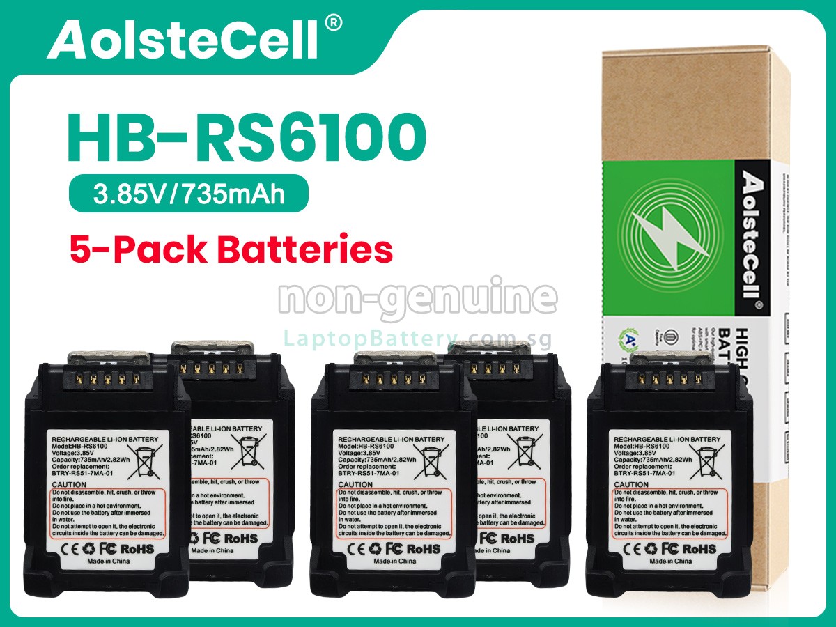 replacement Zebra RS5100 2D battery