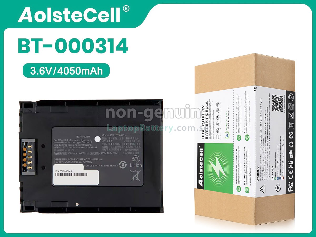 replacement Zebra BT-000443-04 A T1F214 battery