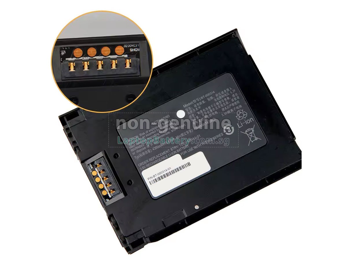 replacement Zebra BT-000443-04 A T1F214 battery