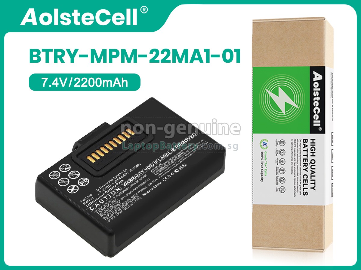 replacement Zebra BTRY-MPM-22MA1-01 battery