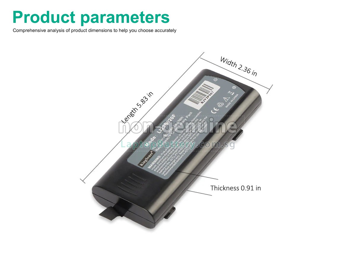replacement Zondan LI23S020F battery