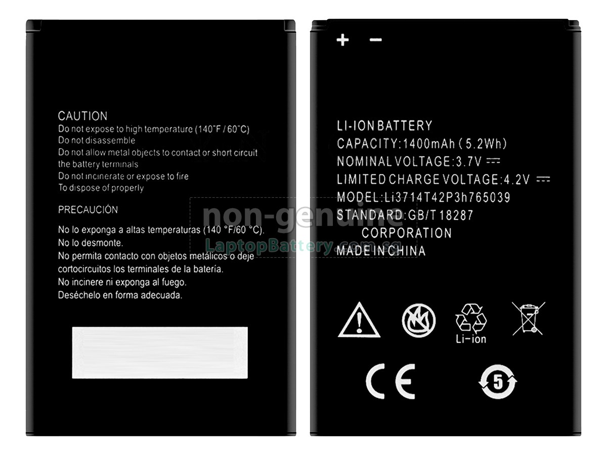 replacement ZTE A5 battery